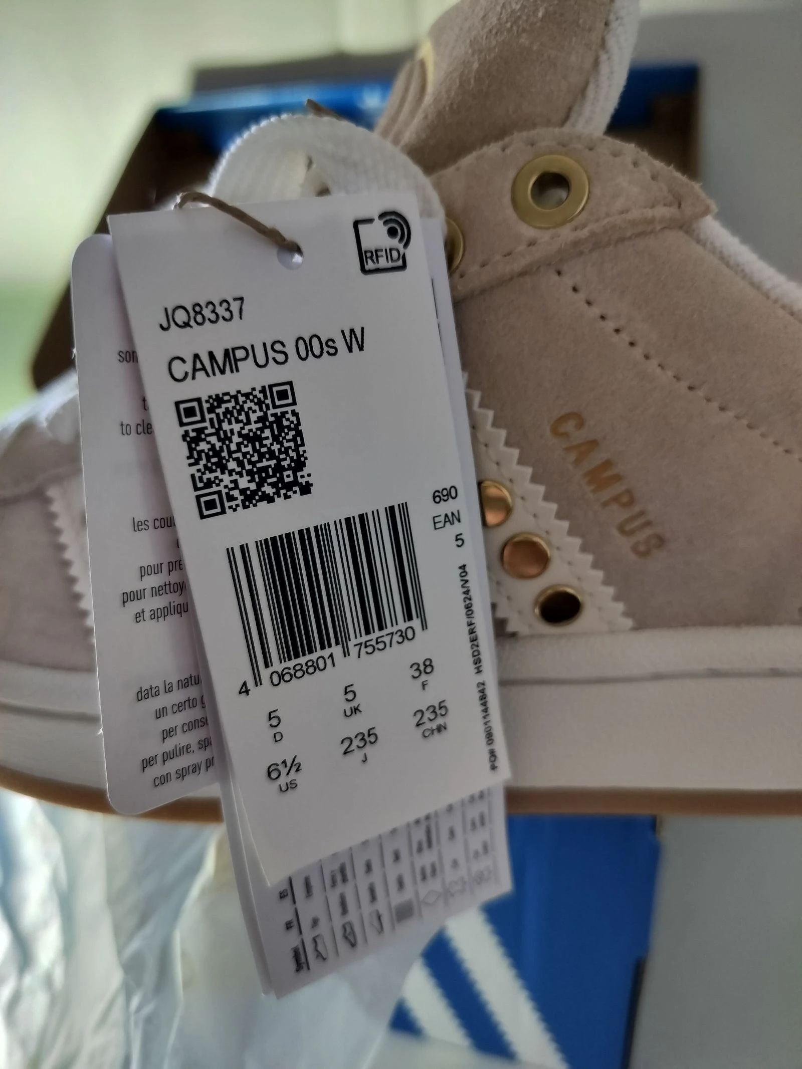 Adidas Campus New 38 Sneakers Original Women's Leather Vintage Trend Outfit Retro Y2K  – photo 6